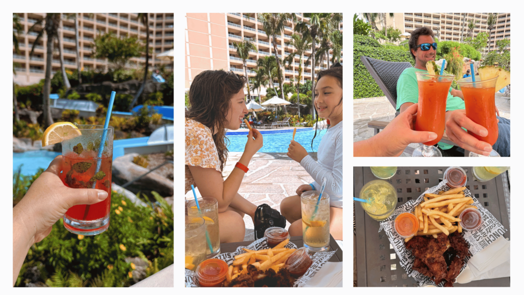 hyatt regency guam breezes poolside restaurant for food and drinks photos