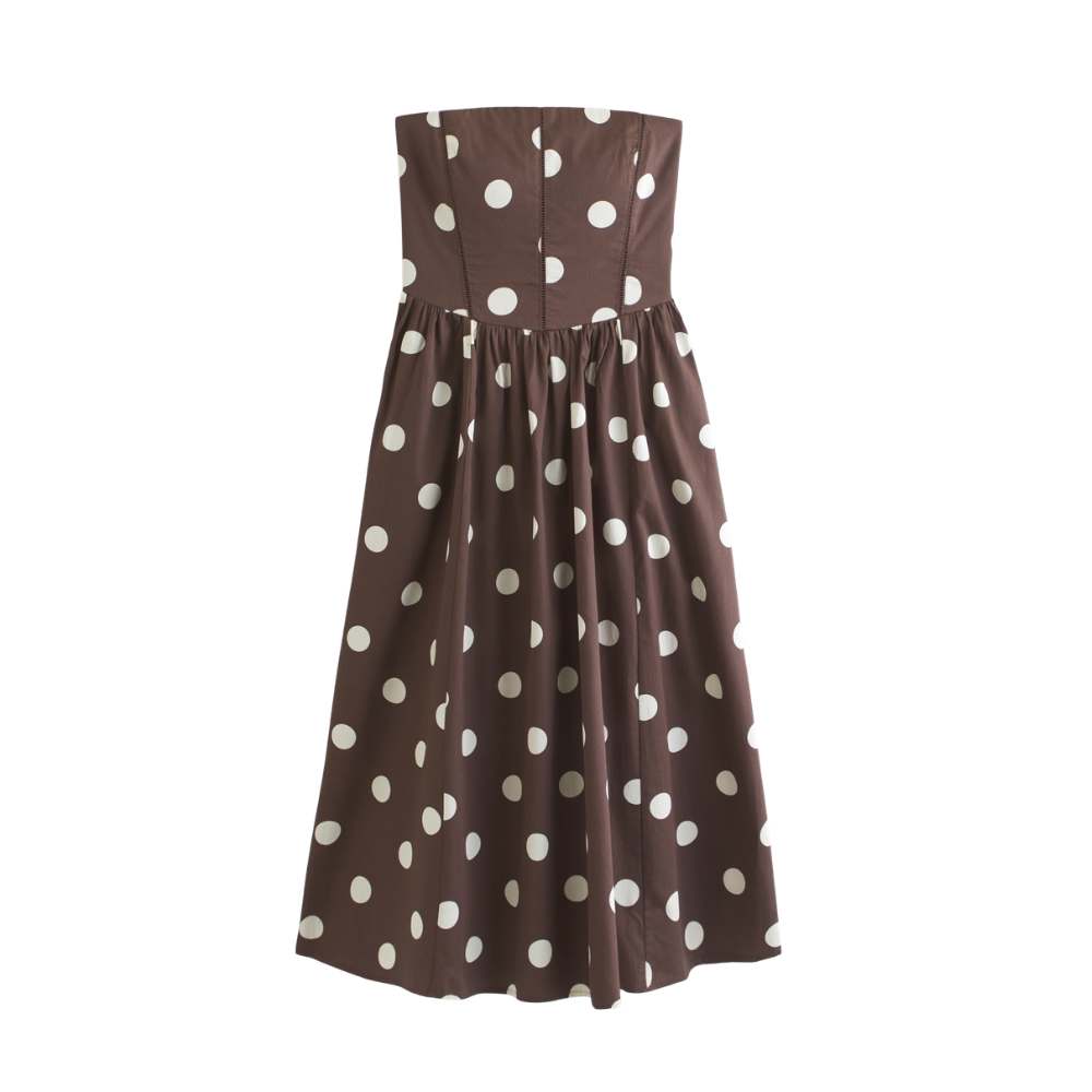 Abercrombie Bra-Free Dipped-Waist Midi Dress