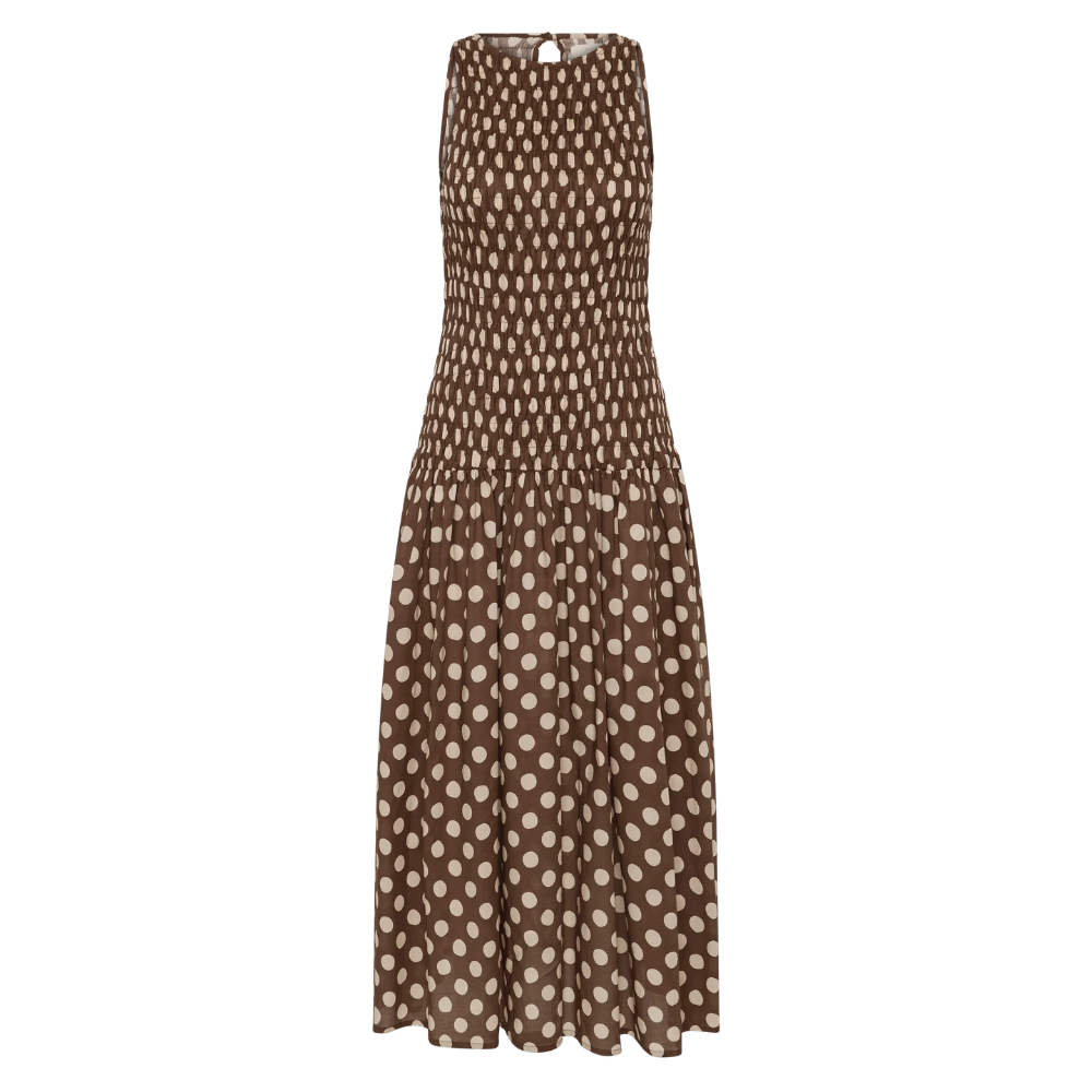 Luisa Midi Dress Cioccolato Dot